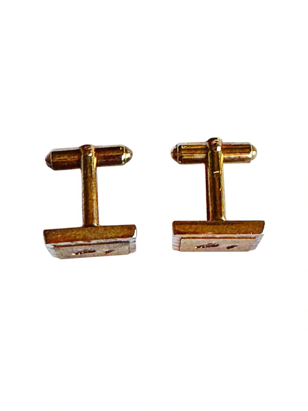 VTG- Mid-Century Modern Gold Equestrian Horse Head Cufflinks - Rare Men’sVintag